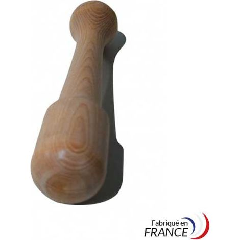 Pilon mortier en Bois 20 cm Ø 5 cm - Matériel CHR Pro