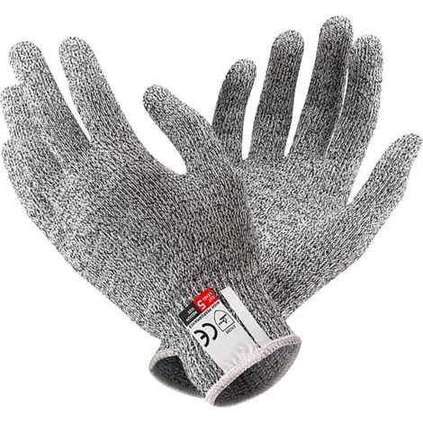Gants Anti-Coupures Gants Anti-Coupures Professionnels Haute Protection, Gants de Travail de Sécurité pour Cuisine Gant Huitre, Gants de Niveau 5，L