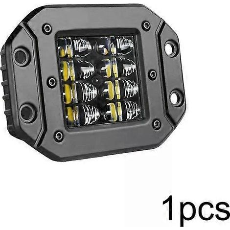Barre lumineuse LED encastrée NLpearl 2 x 5" 40 W pour voiture, camion, tout-terrain, bateau, 4x4, quad, faisceau concentré, phares antibrouillard, 12 V/24 V, 1 pièce, 40 W (1/4)