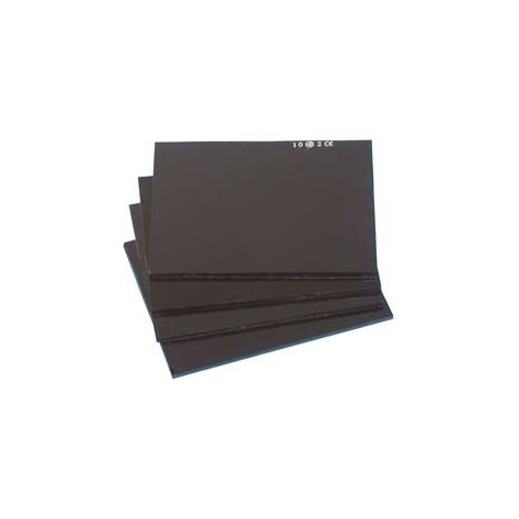 VETRI PER MASCHERE DI PROTEZIONE INATTINICI DIN11- - mm.75x98 - 10 pezzi