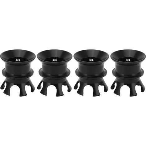 4 bougies d'allumage moto écrous couronne en alliage d'aluminium capuchon de boulon de culasse pour Twin Cam Big Twin 1340 Evo noir (1/5)