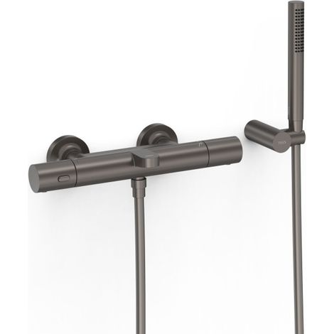 Robinet thermostatique mural pour baignoire et douche Over-wall Graphite - TRES 19017429GR