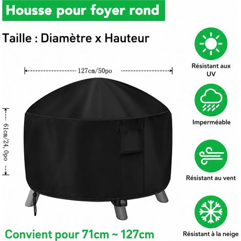 Housse de protection pour brasero et barbecue en tissu Oxford 600D 71X40cm 71x40cm 30 × 26 × 6 cm 580 g – Livraison gratuite