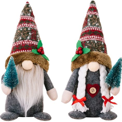 Poupée Gonk elfe peluche de Noël, ornement de maison, décoration (1/5)