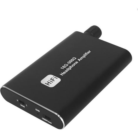 Amplificateur De Casque Portable - Entrée Sortie 3.5 Mm - Gain Réglable En 2 Étapes - Impédance 16 À 300 Ω - Autonomie 5 H - Pour Casque Hi-Fi (1/5)