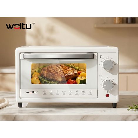 WOLTU Forno Elettrico 10L Potenza 800W timer griglia Cuisine Piccolo Girarrosto Bianco (1/5)