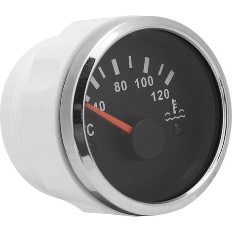 52-mm-Wassertemperaturanzeige – 12–24 V – 40–120 °C – Auto / Boot / Motor / Maschine