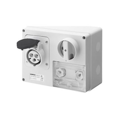 SOC.PR.VE.H.A.F.3P+T 32A 500V 7H CBF GEWISS GW66043