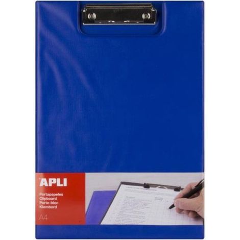 Porte-bloc avec rabat bleu A4 (1/2)