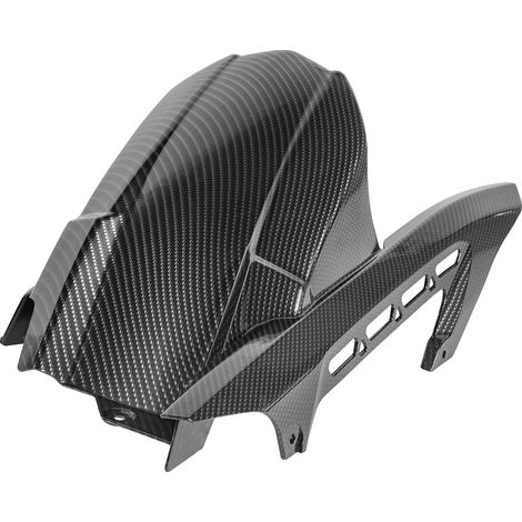 Parafango posteriore, design leggero, rivestimento resistente ai raggi UV, effetto fibra di carbonio (1/2)