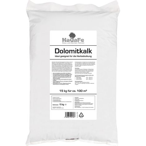 HaGaFe Herbstkalk Herbstrasenkalk Gartenkalk Rasenkalk Kalk Düngekalk 15kg (1 x 15 kg) (1/3)