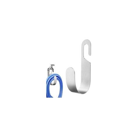 Support mural pour tuyau d'arrosage en acier inoxydable – Capacité 5 kg – Installation sans perçage – Dimensions jusqu'à 30 mètres