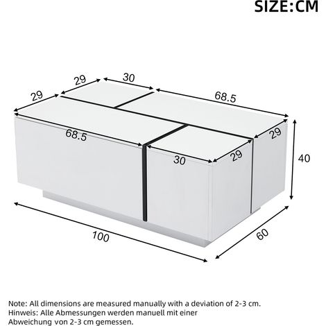 Modulares Sofa aus Stoff in Weiß 100 x 60 x 40 cm HOMAIRE (1/5)