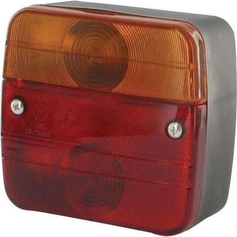 Fanale posteriore quadrato universale 12V/24V – Alogeno 21W + 21/5W – IP67 – Montaggio posteriore sinistro/destro – Per rimorchio, camion, trattore (1/2)