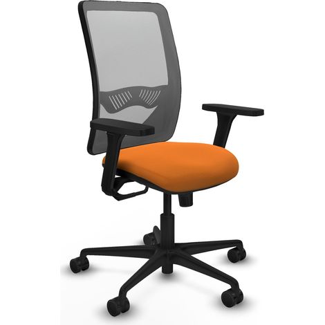 Silla de oficina piqueras y crespo Zulema gris piel sintética (1/2)