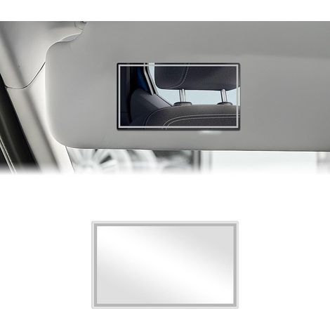 Miroir de courtoisie de voiture, 1 PCS petit Miroir de Maquillage de Voiture,Miroir Pare Soleil Voiture,Miroir de maquillage autocollant,Miroir HD pour voitures et aux salles de bains(11065mm) (1/5)