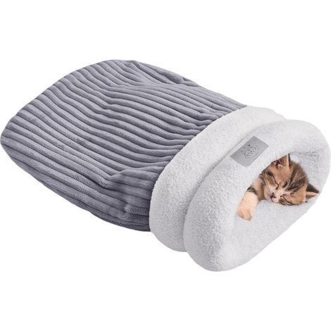 Sac De Couchage Pour Chat Lavable Pochette Panier Lit Nid Douillet Sac  Nid Pour Animaux Conçu Pour La Plupart Des Chats Chatons Et Chiens De Petite Et Moyenne Taille (1/5)