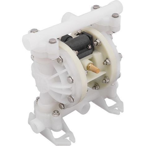 Bomba neumática de diafragma, de plástico de ingeniería, caudal máximo 2 toneladas/h, presión máxima de funcionamiento 0,7 MPa, altura de elevación 0-69 m, altura de aspiración 0-5 m (1/5)