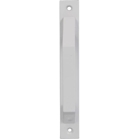 Poignée droite en aluminium en blanc pour portes coulissantes ou portes battantes de passage - 2002439mm blanc (1/4)