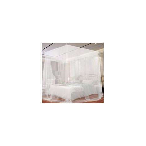 Moustiquaire Lit Extra Large 190x210x240cm, Baldaquin pour Lit Simple et Double, Protection Anti Insectes (1/5)