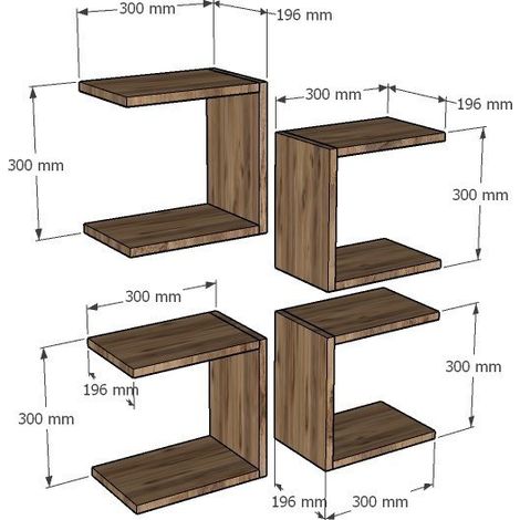 Mensola da parete, mensola portaoggetti Shelf Sapphire Quercia (1/4)
