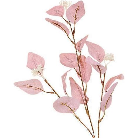 Branche de feuille d'eucalyptus artificielle à 3 fourches, réaliste, réutilisable, fausse plante verte, centre de table, décoration de mariage, accessoires photorose (1/5)