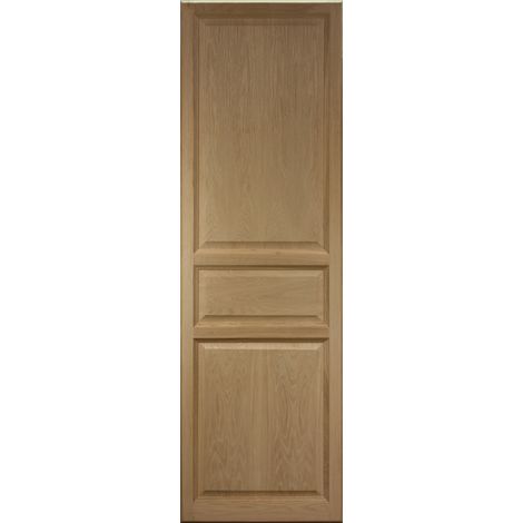 Gdmenuiseries – Porte coulissante en chêne H200 x L63 cm – Épaisseur 25 mm – Panneaux MDF – Rail non inclus – Optimise l'espace intérieur