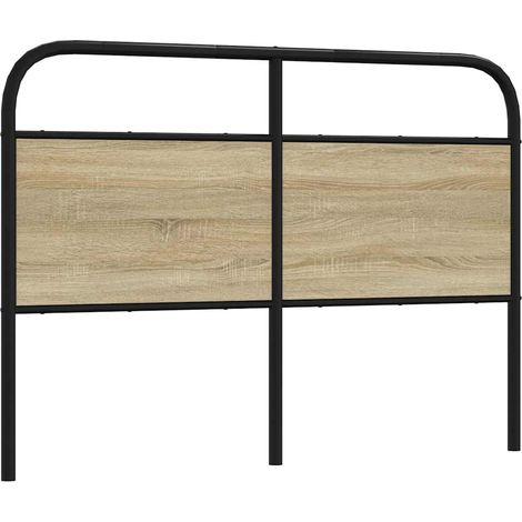 Ersatz-Kopfteil Sonoma-Eiche 135 cm Stahl und Holzwerkstoff (1/5)