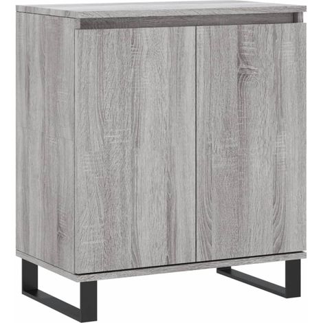 Credenza cassettiera cassettiera mobile contenitore organizer cucina soggiorno soggiorno Sonoma 60 x 35 x 70 cm derivati del legno grigio 020036415