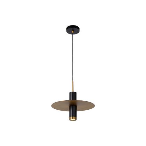 Suspension Lucide Selin métal GU10 35W noir/or Ø25 (1/3)