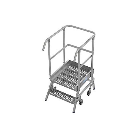 Escalera de plataforma antideslizante R13  con ascenso por un