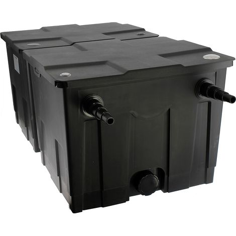 Gt Garden – Filtre de bassin biologique 60000 litres – Débit 12000 l/h – 2 chambres – Indicateur d'encrassement et de température (1/4)