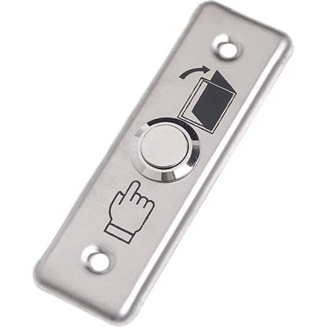 1 x Bouton de sortie, poussoir étanche IP65, pour portail électrique et contrôle d'accès, usage résidentiel et professionnel