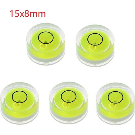 Niveau À Bulle Ronde - Acrylique Et Plastique - Pour Surface Horizontale - 5 Pièces (1/5)