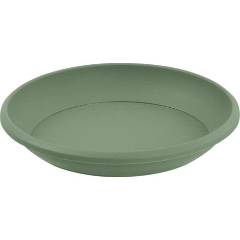 EDA – Soucoupe pour pot Ø55 cm – Compatible avec pot Ø70 cm – Polypropylène vert laurier – Certifié origine France garantie (1/2)