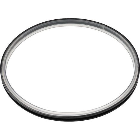 Junta de tapa compatible con el procesador de alimentos Vorwerk Thermomix TM31 - Anillo de sellado, transparente/negro