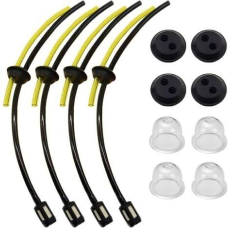 Fuel Lines with Filter, Universal Fuel Filter Kit, Fuel Line for Brush Cutter, Lawn Mower Fuel Hoses with Primer Bulb, for Gardening and Agriculture (1/5)
