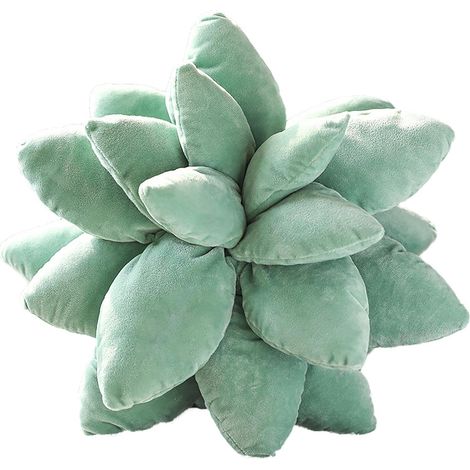 Filiyano-Coussin en peluche à motifs de plantes succulentes, cactus et plantes succulentes en 3D (1/5)
