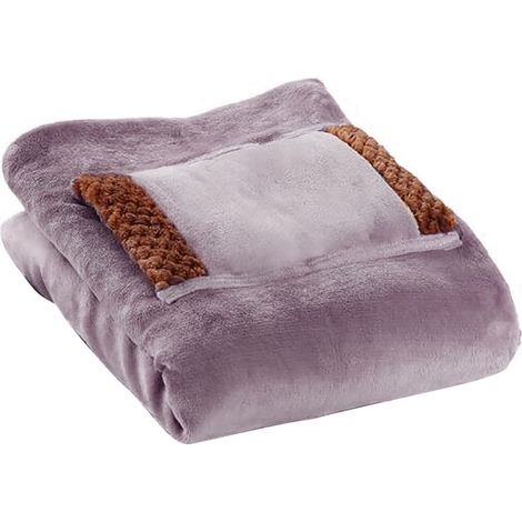 Couverture chauffante électrique, tissu en flanelle douce, 3 réglages de température, arrêt automatique après 4 heures, lavable en machine, certifiée ETL et FCC, convient à une utilisation à domicile (1/5)