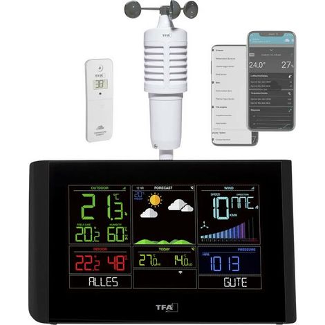 [GEBRAUCHT] B-Ware Tfa Dostmann View Breeze 35.8001.01 Wlan Wetterstation Vorhersage 12 Bis 24 H