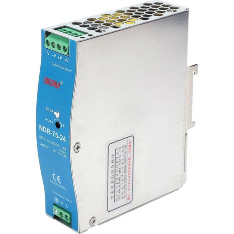BERM Schaltnetzteil für SPS NDR-75-24 75W 24V 3,2A 100-240VAC Eingangsspannung (1/4)