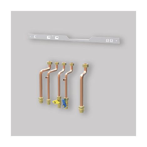 Kit Di Installazione Ad Incasso Per Caldaia Ferroli 5 Tubi + Staffa (1/2)