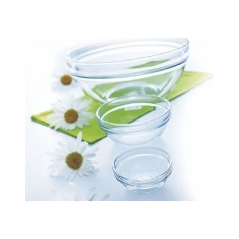 Ensaladera Mesa Apilable 20Cm Transparente  Vidrio Luminarc