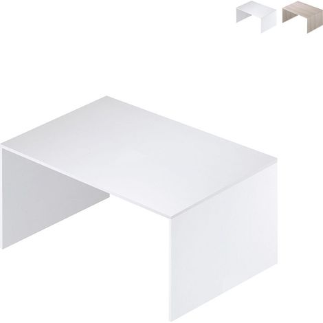 Kleiner Schreibtisch aus Holz Esche Weiß 120x73x h73 cm (1/5)