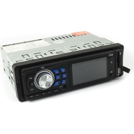 TRADE SHOP - Autoradio Stereo Bluetooth Auto Lcd Radio Telecomando Slot Sd Usb Aux Mp3 1209 -
