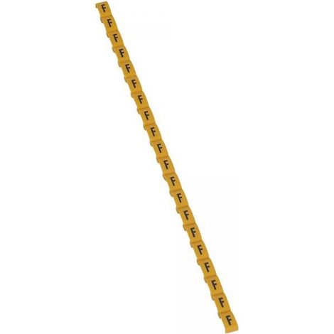 Legrand 038415 Duplix marker letter "F" yellow (600pcs) - international color code