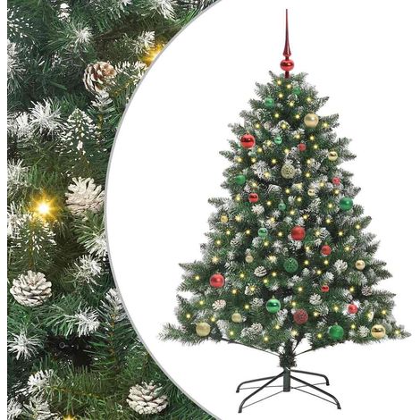 Árbol de Navidad artificial Verde 150 cm PVC, Plástico y Acero vidaXL