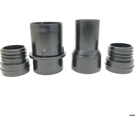 Raccord de tuyau - Plastique robuste - Pour aspiration humide et sèche - Lot de 4