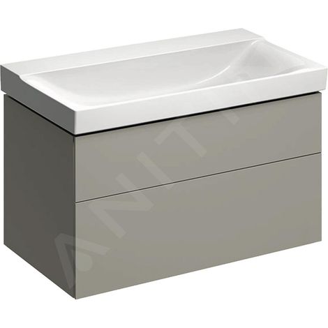 Geberit Xeno 2 armoire sous lavabo 880x530x462mm, 2 tiroirs, (1/2)