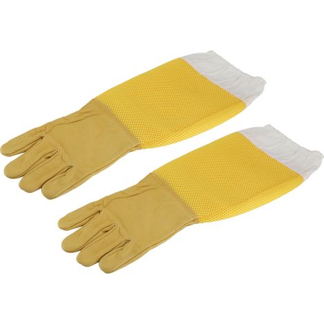Gants d'apiculture respirants en peau de mouton, manches longues de protection, équipement d'apiculture (1/5)